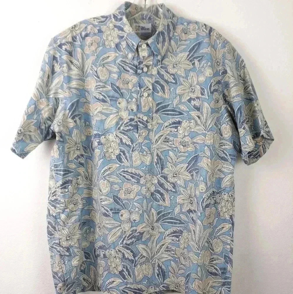 Reyn Spooner 4 Button Original Shirt EUC
